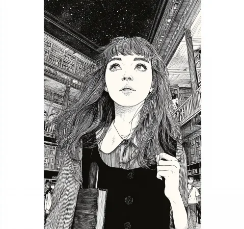 恋爱漫画题材封面示意：樱花下的少年少女